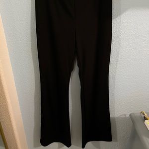 Black flared pants